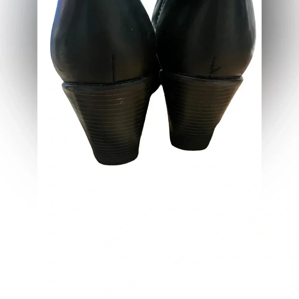 Dansko Shirley Platform Adjustable Cuff Boots Womens Size 37 Black